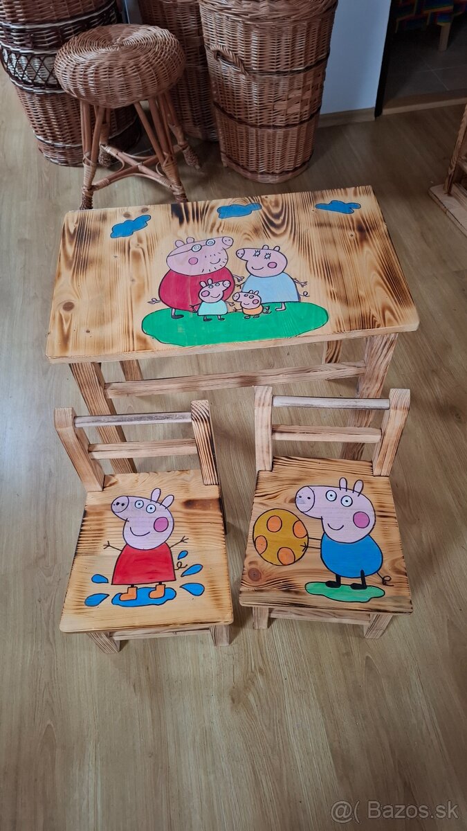 Detske drevene sedenie - 7