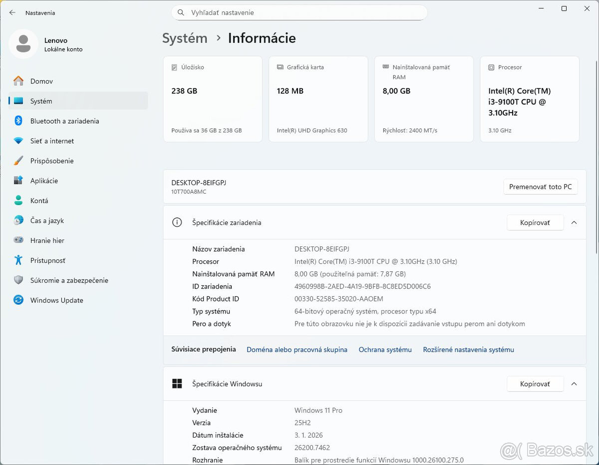 Lenovo ThinkStation M720q mini PC - 7