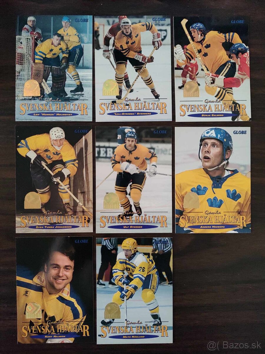 Predám hokejove karty komplet set Globe 95 270ks - 7