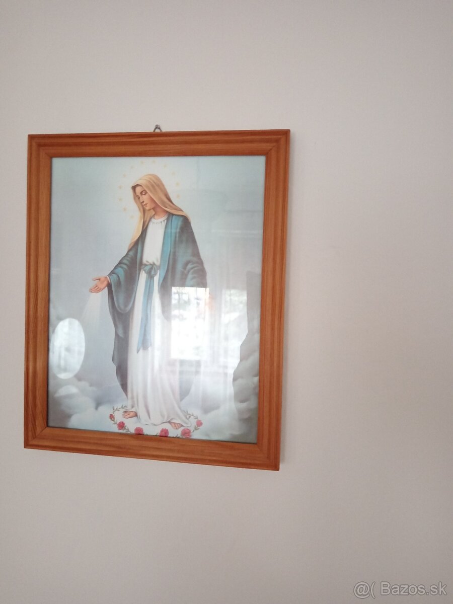 Obraz, maľovaný, rám, starožitnosti, - 7