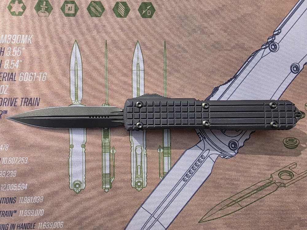 Microtech Ultratech Delta Frag Fluted DLC - 7