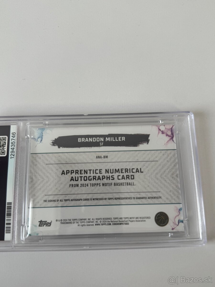 Basketbalova karticka Brandon Miller - 7