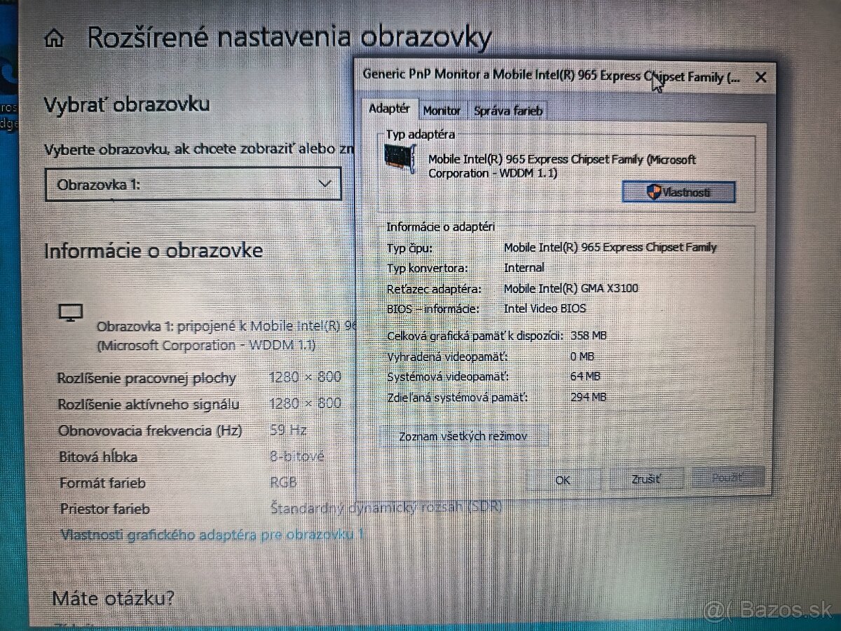 Predám notebook Lenovo Thinkpad R61i - 7