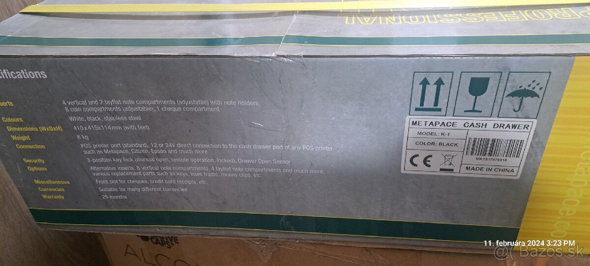 Nová Reálna kasa Metapace K-1
- 7
