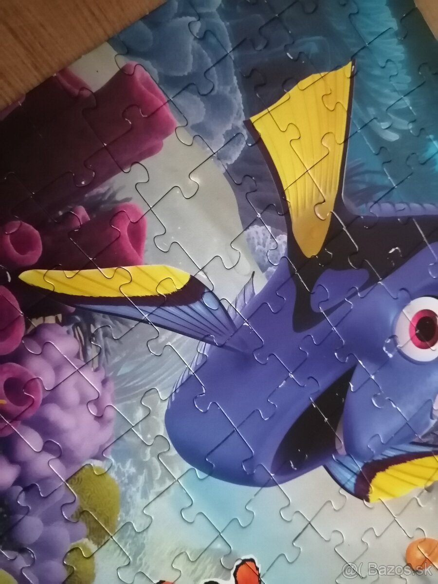 Puzzle Hľadá sa Dory, Macko PU, Bambi, Minnie, Ebchantimals - 7