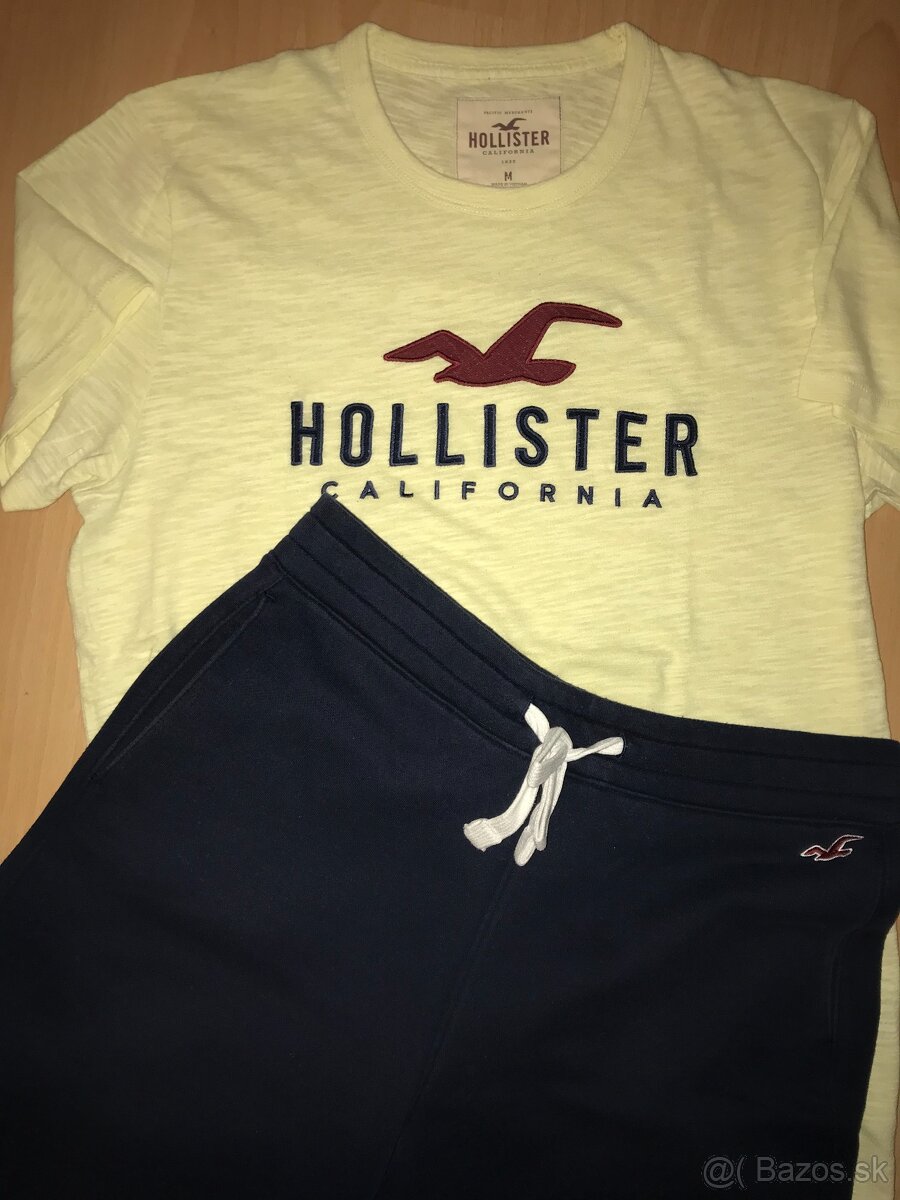 SÚPRAVA HOLLISTER: kraťasy + 2 x tričko veľ. M - 7