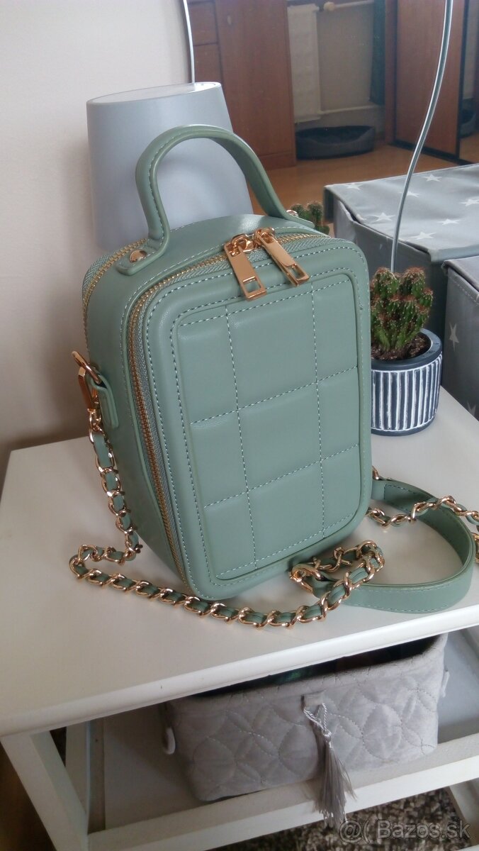 Crossbody kabelka mentolová - 7