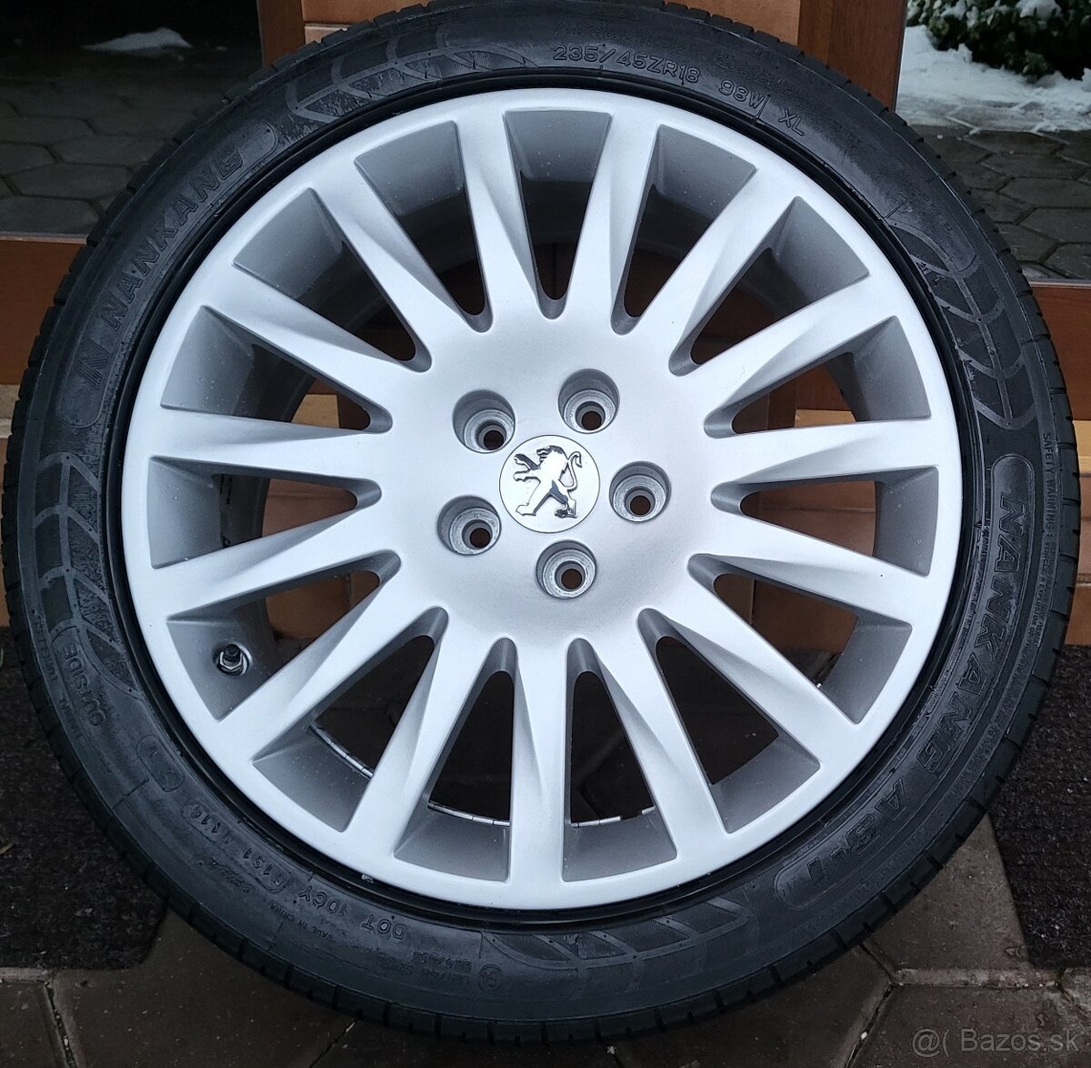 Alu R18 5x108 orig. PEUGEOT + zimné 225/45R18 - 7