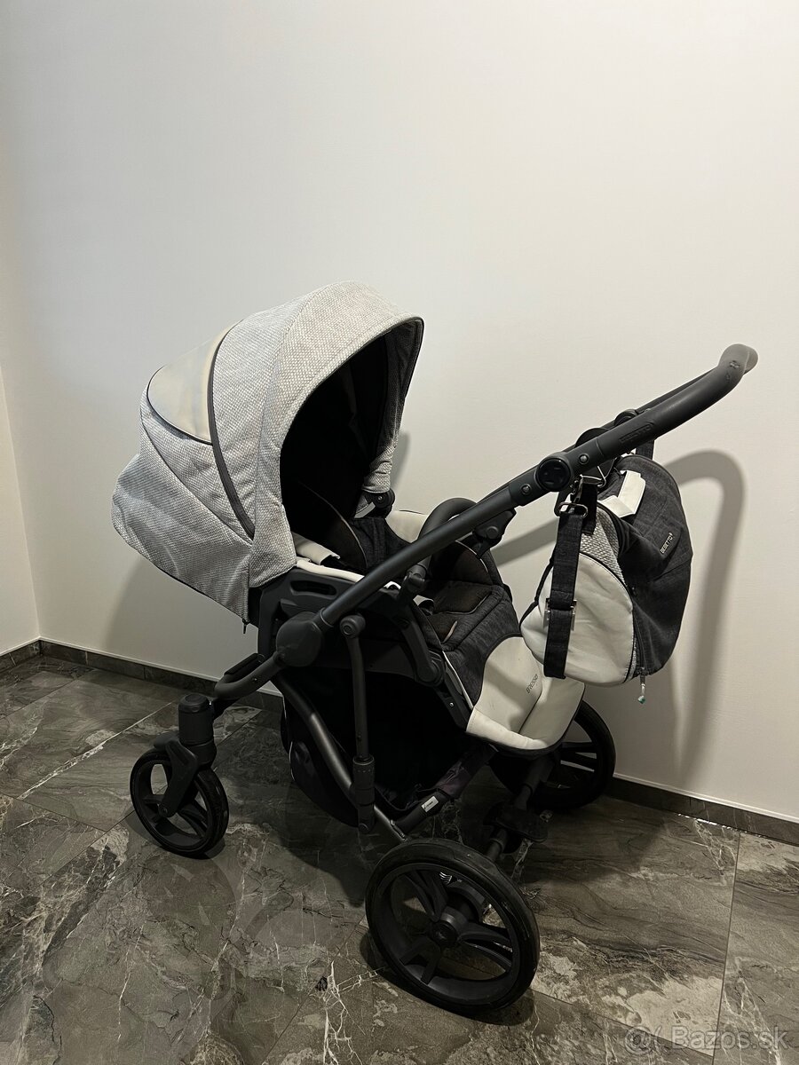 Kočík Bebetto bresso grey 22 + vajičko Bobostello Mars - 7