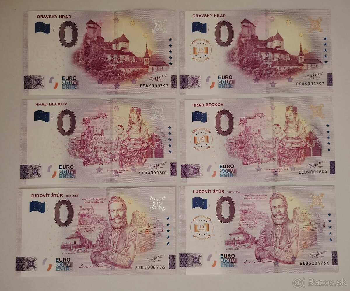 0 euro suvenírová bankovka 2025 - 7