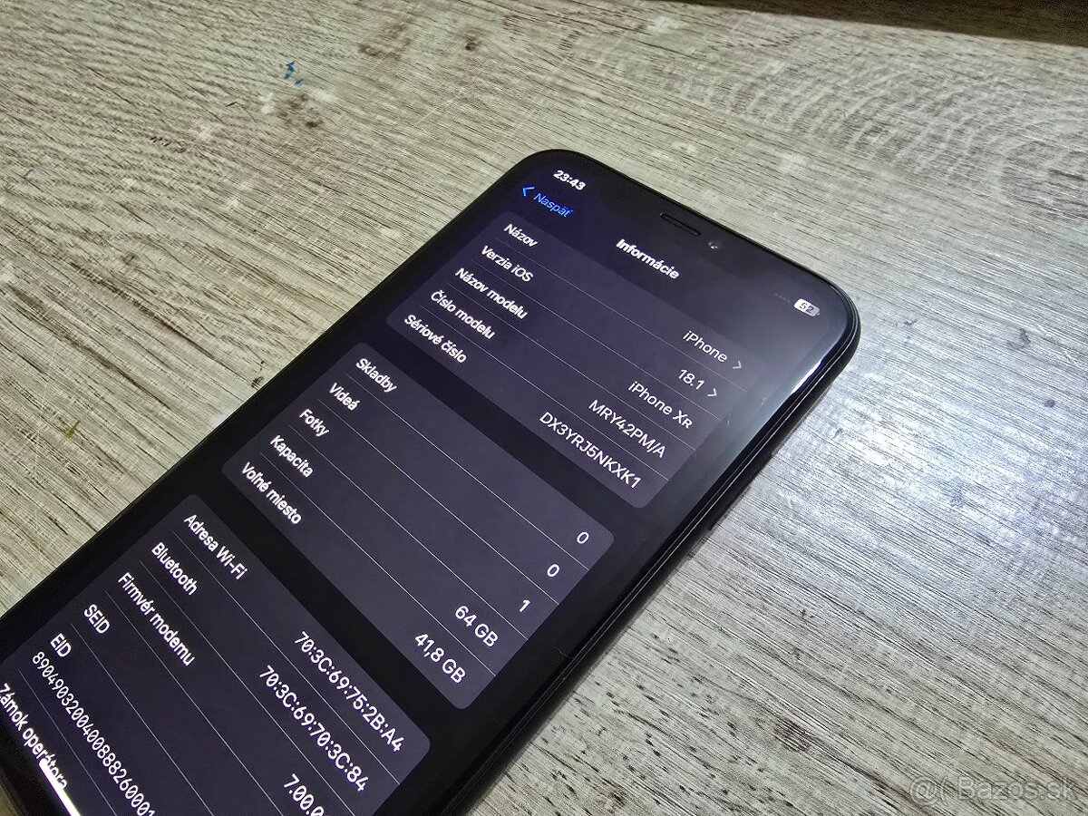 Iphone XR v super stave plnefunkcny na displeji nieje ani je - 7