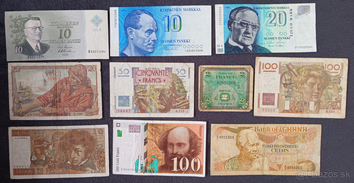 Bankovky z obehu svet 1 - 7