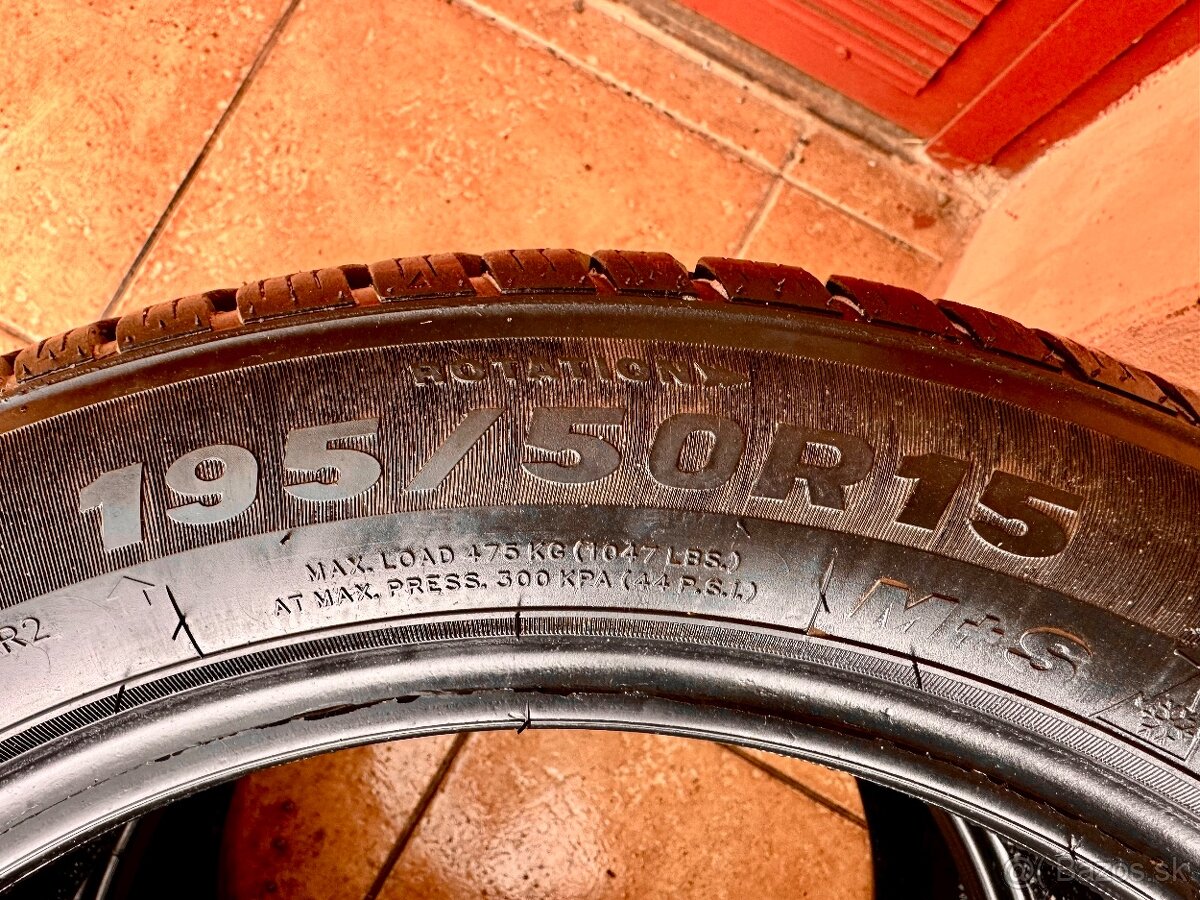 195/50 R15 zimné pneumatiky 2 kusy - 7
