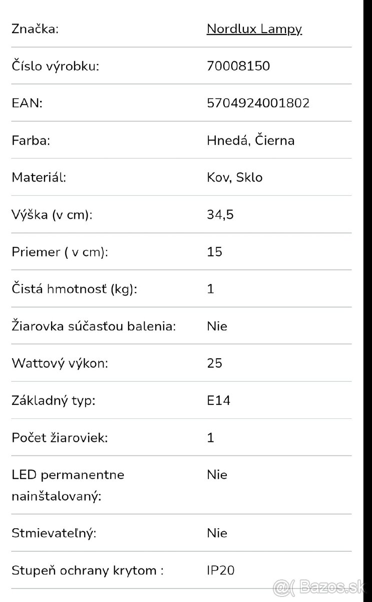 NORDLUX #NOTTI stolová lampa - 7