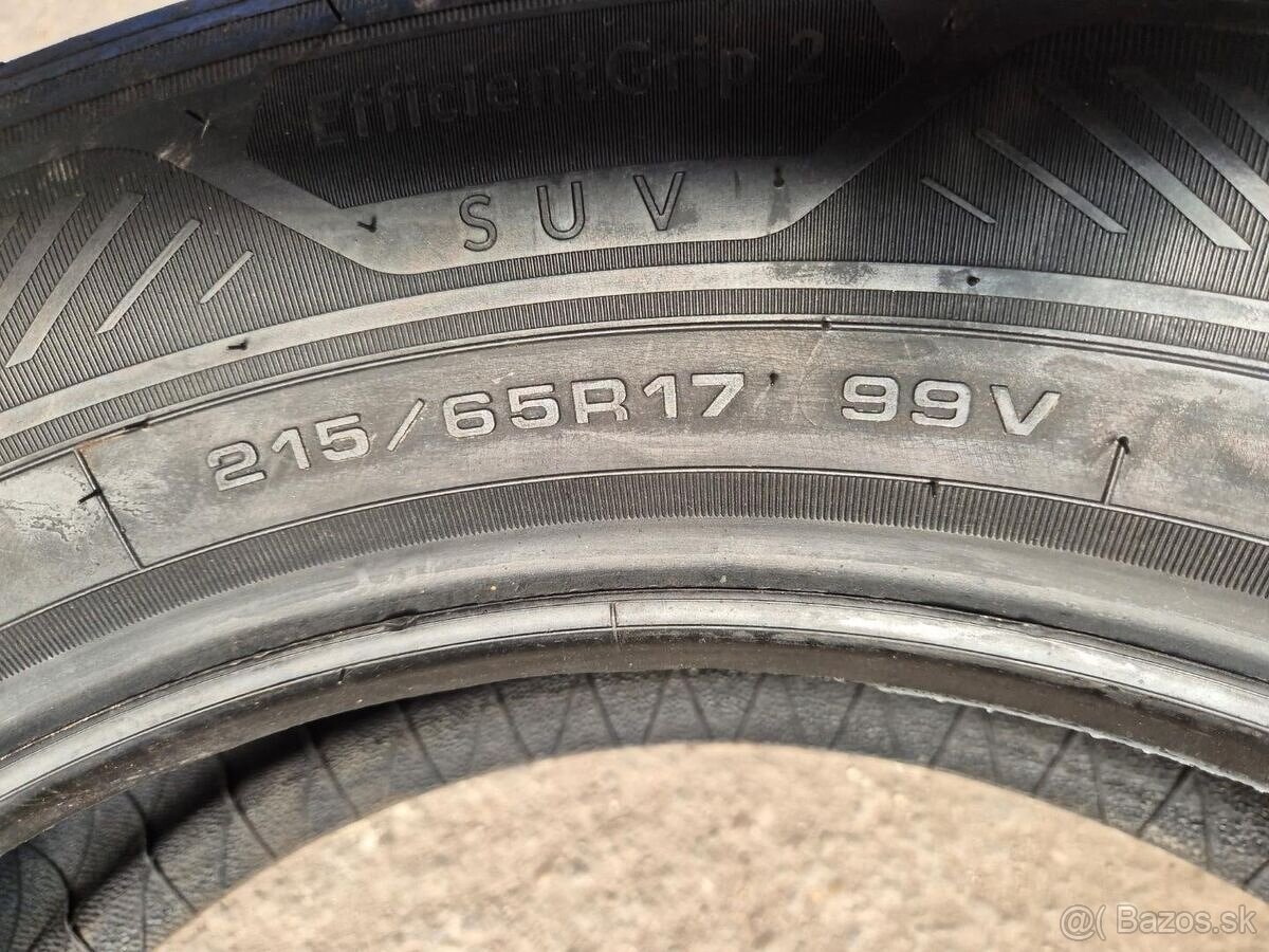 215/65 r17 letné 4 ks GOODYEAR - nejazdené DOT2022 - 7