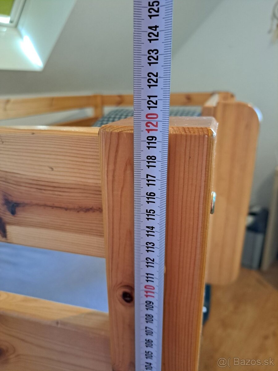 Predám vyvýšenú detskú posteľ so šmykľavkou - 7