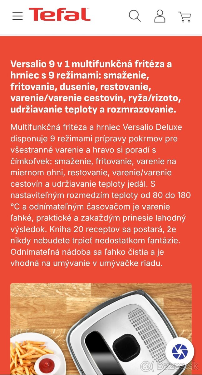 Fritéza Tefal Versalio De Luxe - 7