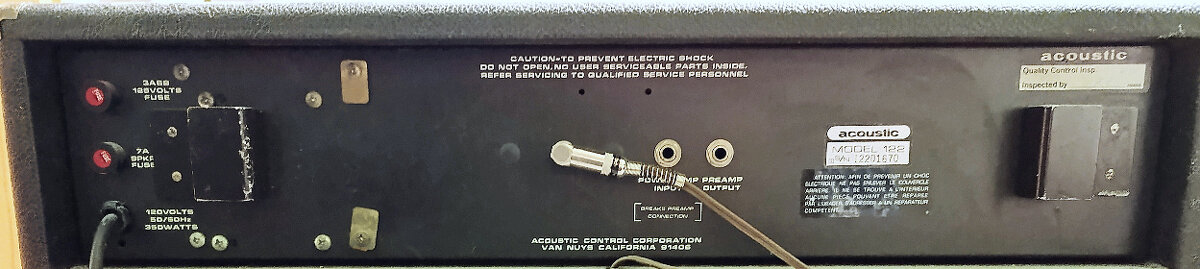 PREDÁM BASS KOMBO ACOUSTIC MODEL 122 125W cca 74-77 1x15 - 7