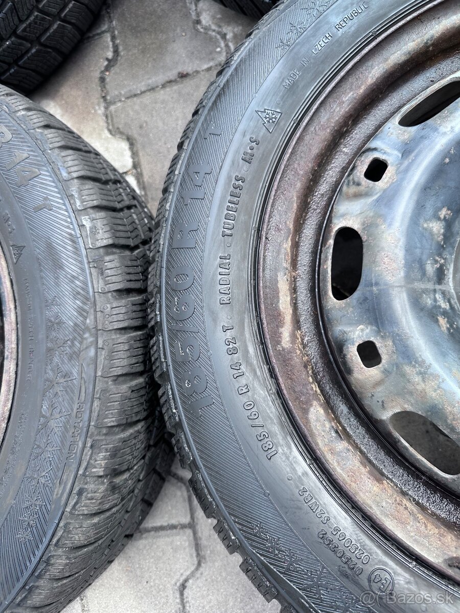 Zimna sada diskov 185/60R14 5X100 - 7