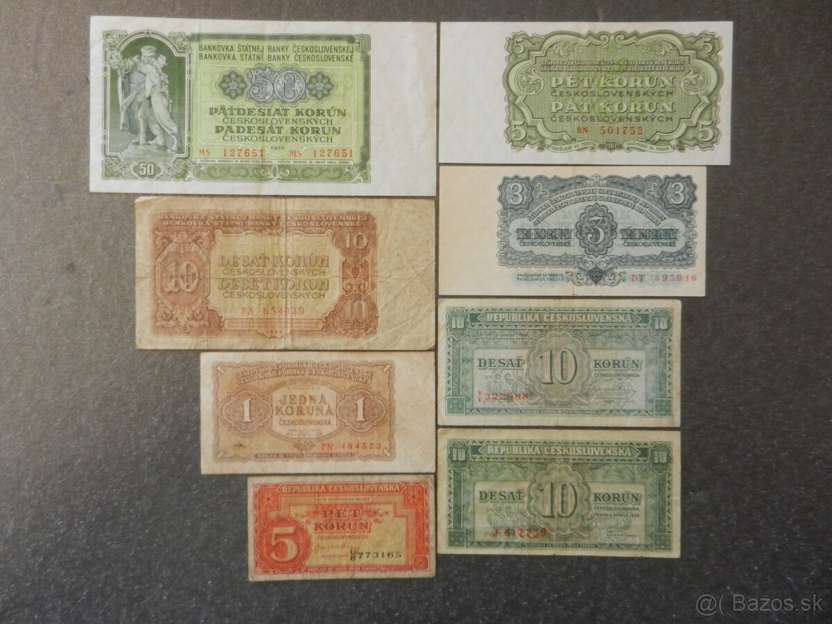 ...Československe bankovky aj kolkované... - 7