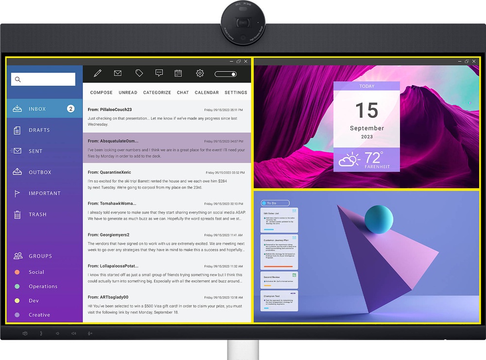 Monitor DELL Pro 24 Plus P2424HEB PIVOT - 7
