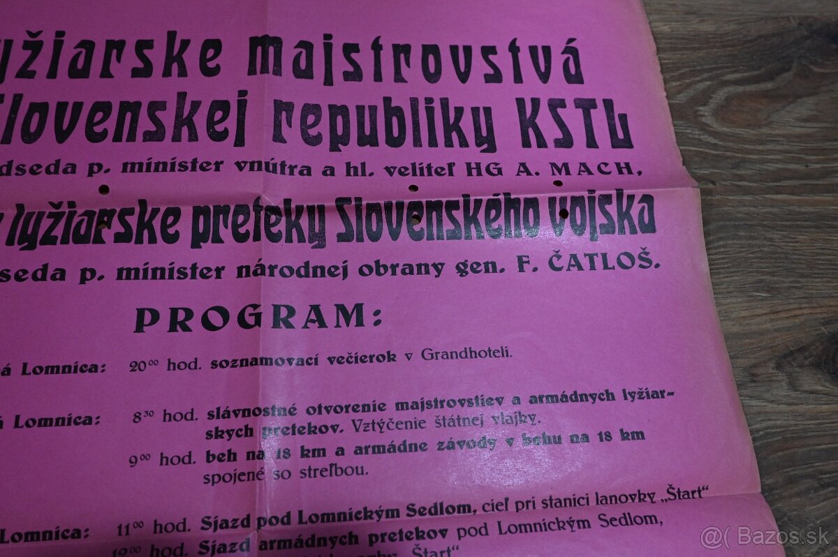 Plagáty SLOVENSKÝ ŠTÁT 6x - 7