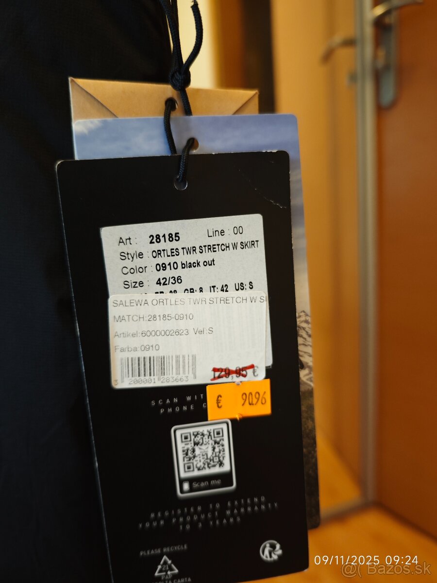 SALEWA Ortles Twr Stretch W Skirt Black - 7