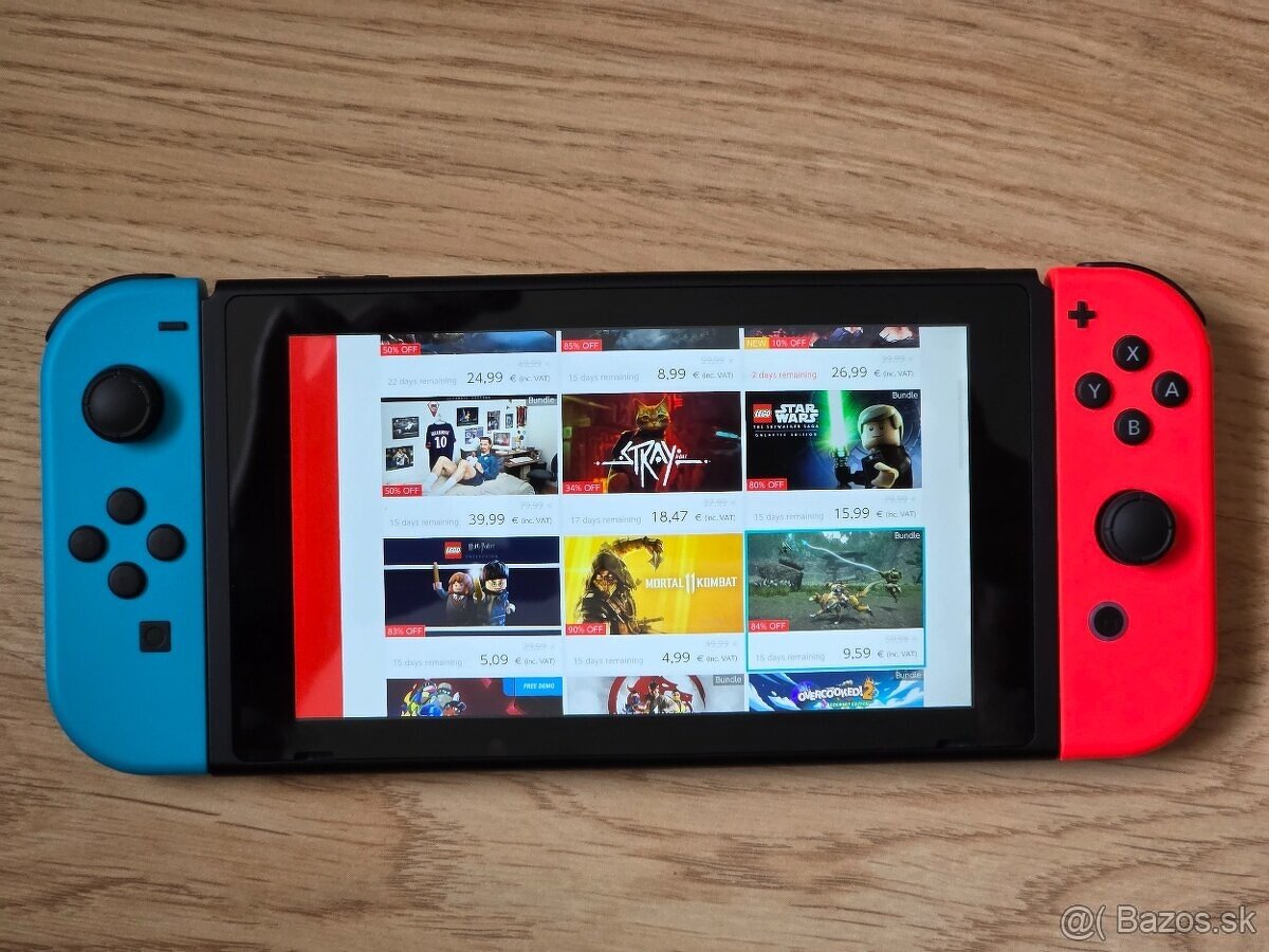 Nintendo Switch + Pro controller + 256 GB pamäťová karta - 7