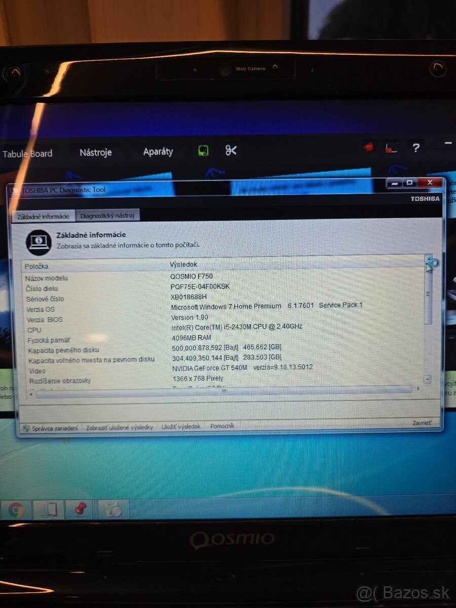 Toshiba Qosmio F750-12D - 7