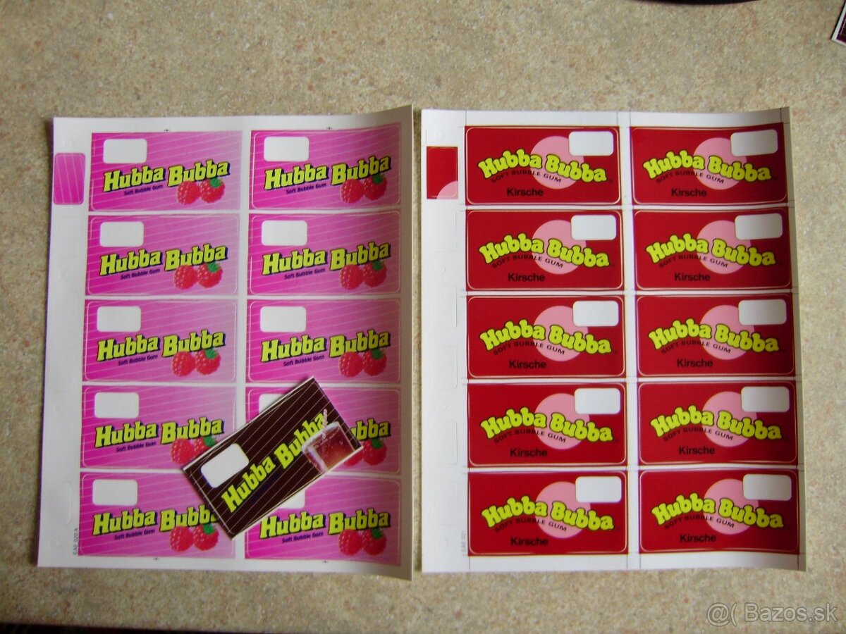 Predám, nálepky, žuvačky Wrigleys Hubba Bubba. - 7