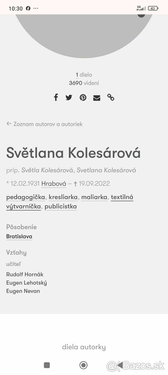 Svetlana Kolesárová - aguatel na papieri - 7