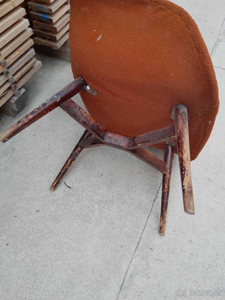 Predám škrupinkové retro kreslá - 7