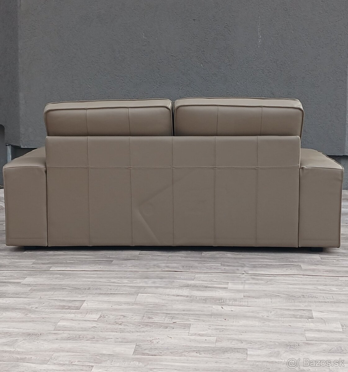 Dvojsedačka kožená cappuccino. - 7