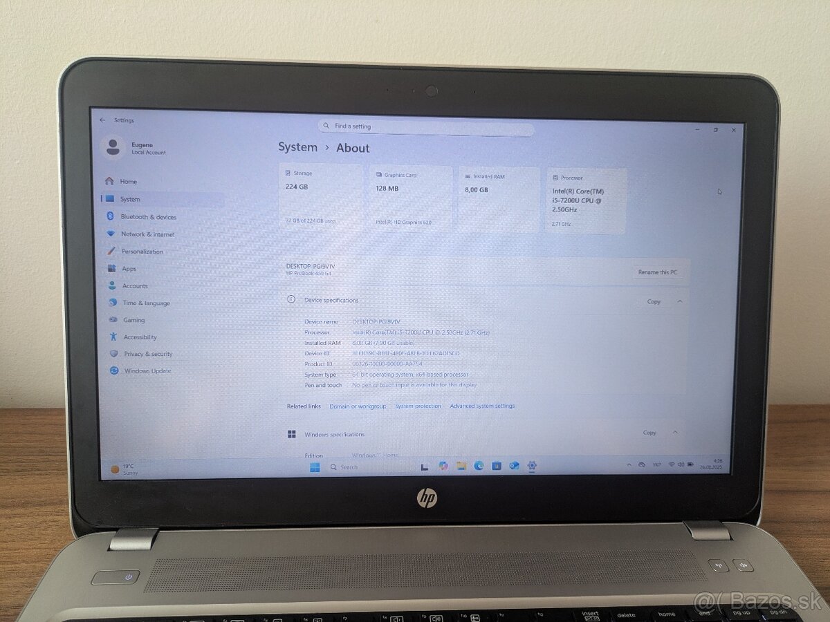 HP ProBook 450 G4 (Core i5 / 8 Gb RAM / 240 SSD) - 7