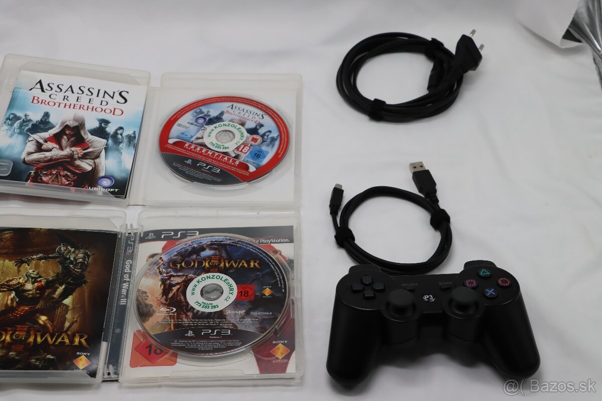 PS3 Slim CECH-3004B 160GB + 2 hry - 7