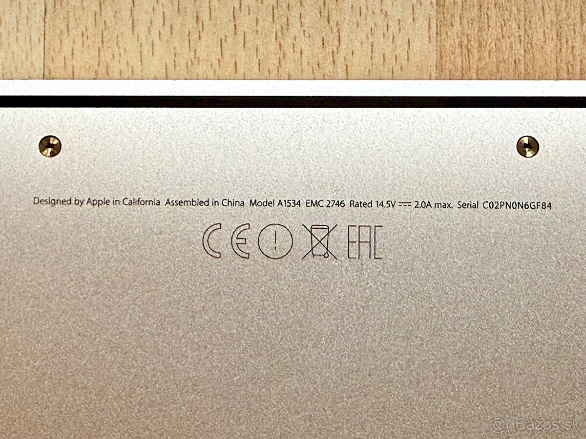 MacBook 12" Zlatý, TOP STAV, NOVÁ BATERKA - 7