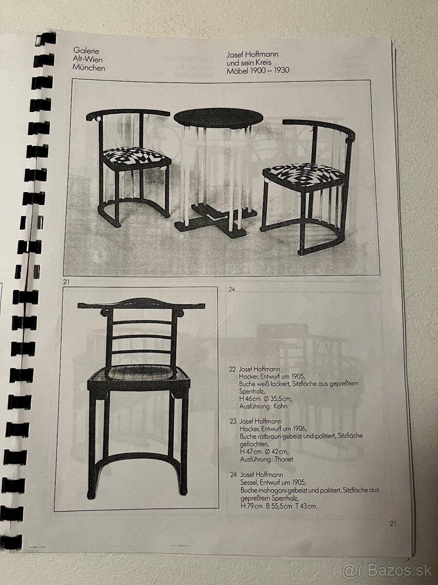 Josef Hoffmann Stolička-Viedenská secesia - 7
