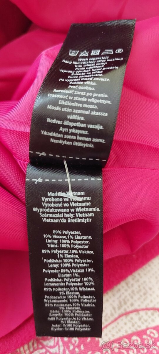 Dámsky ružový kabát F&F 40 - 7