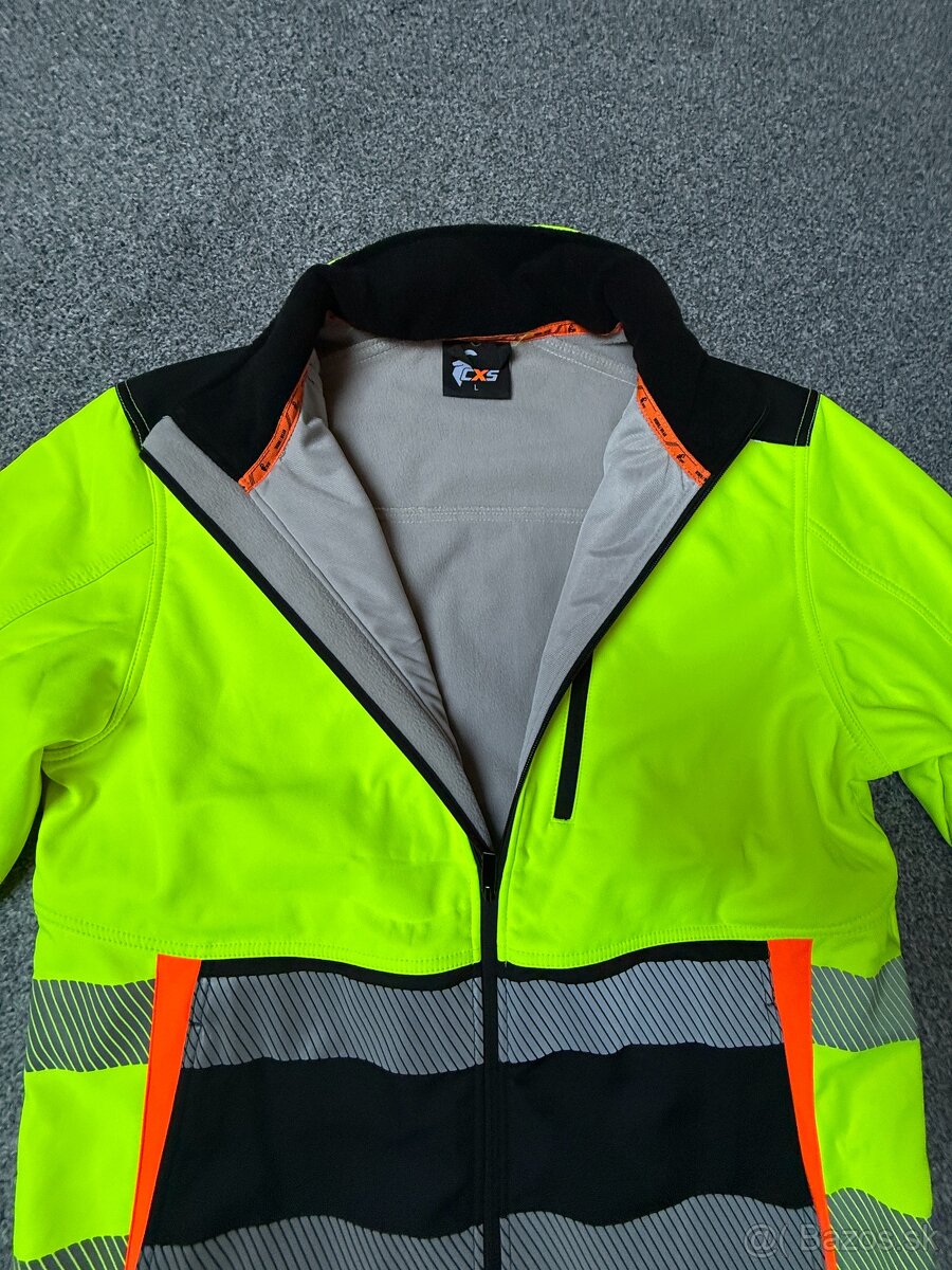 Pánska reflexná softshellová bunda CXS veľkosť L - 7