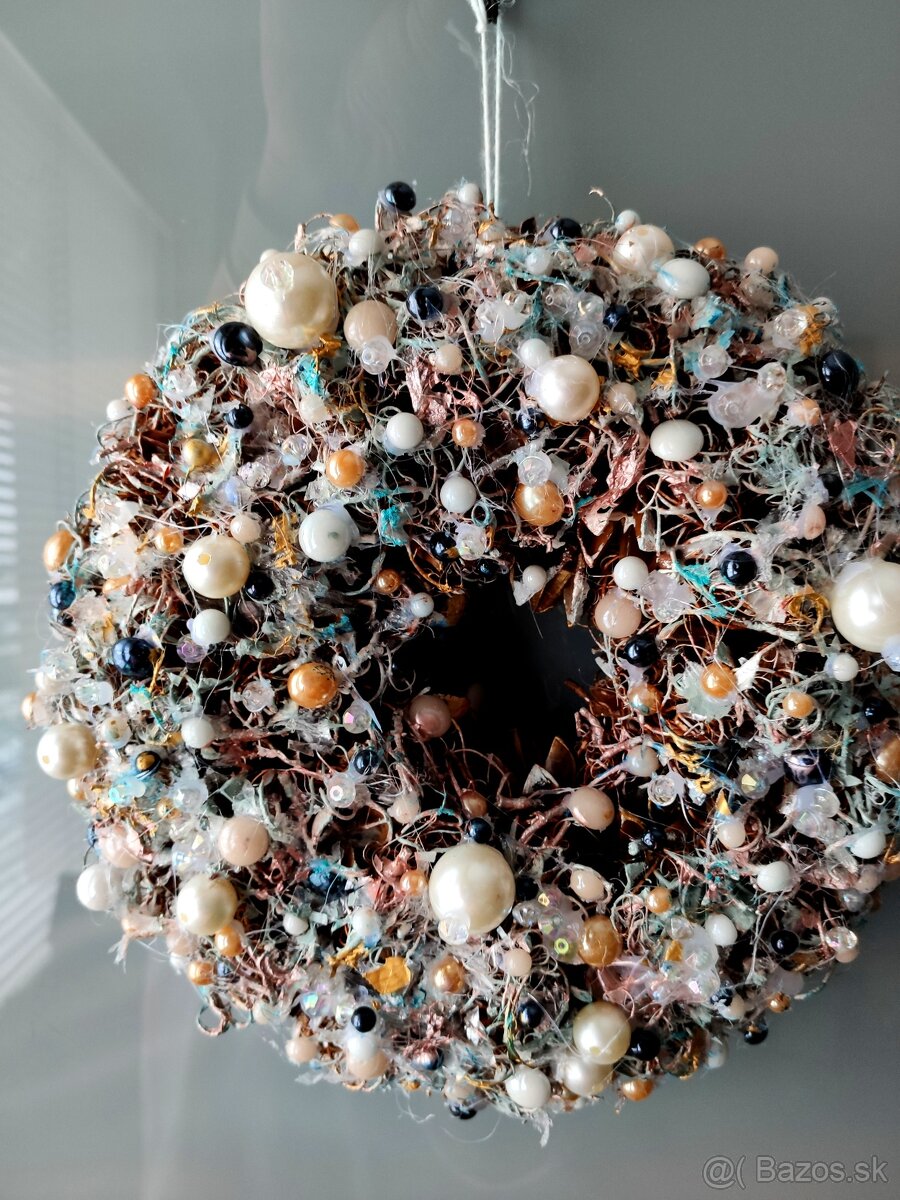 Zimný koralkový vianočný set - hadmade - 7