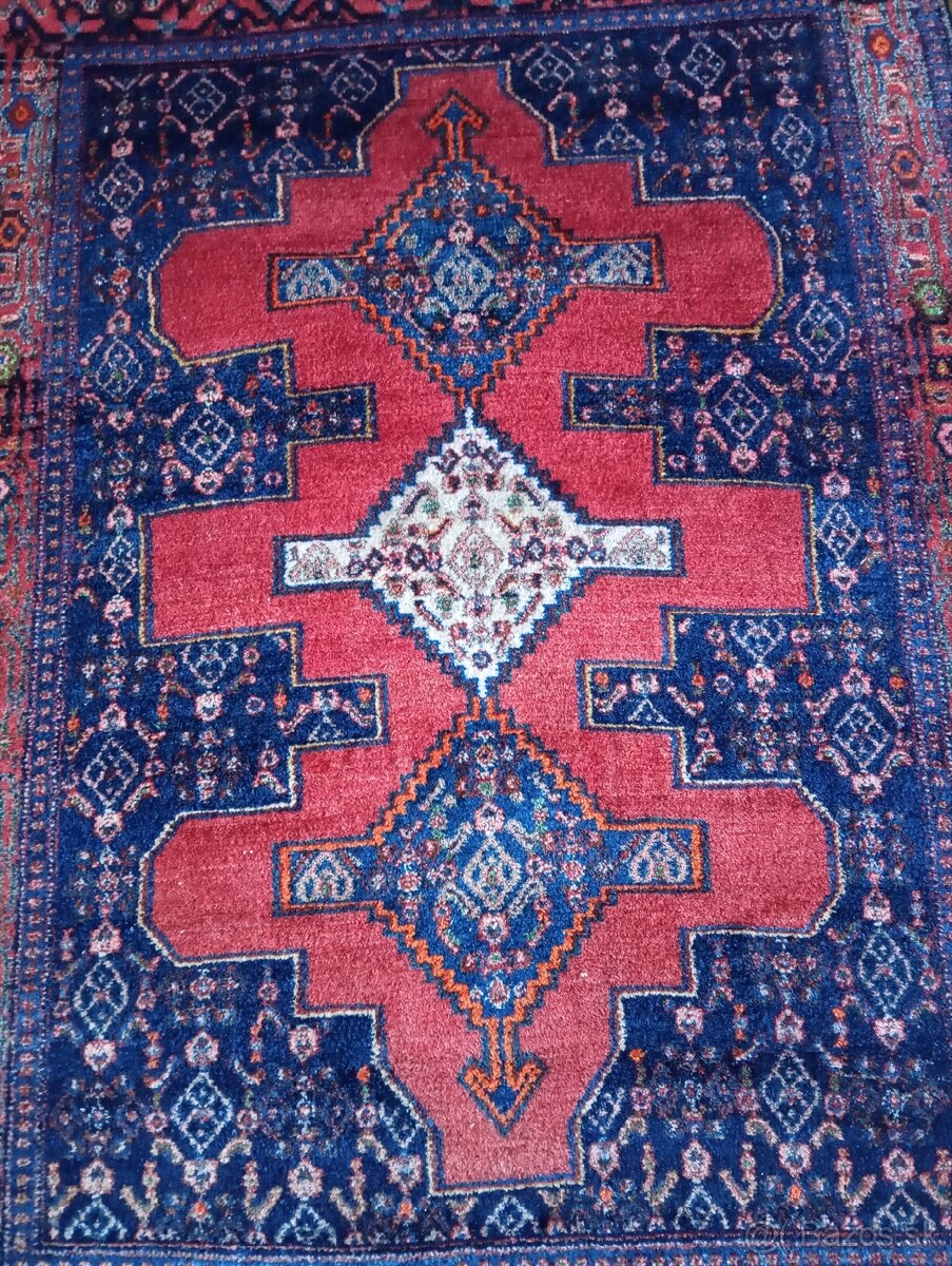 AKCIA⭐Perzský ručne viazaný koberec – Senneh (165 × 112 cm) - 7