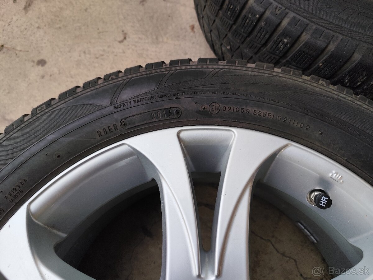 Sada Alu 17" Nissan +pneu +tpms - 7