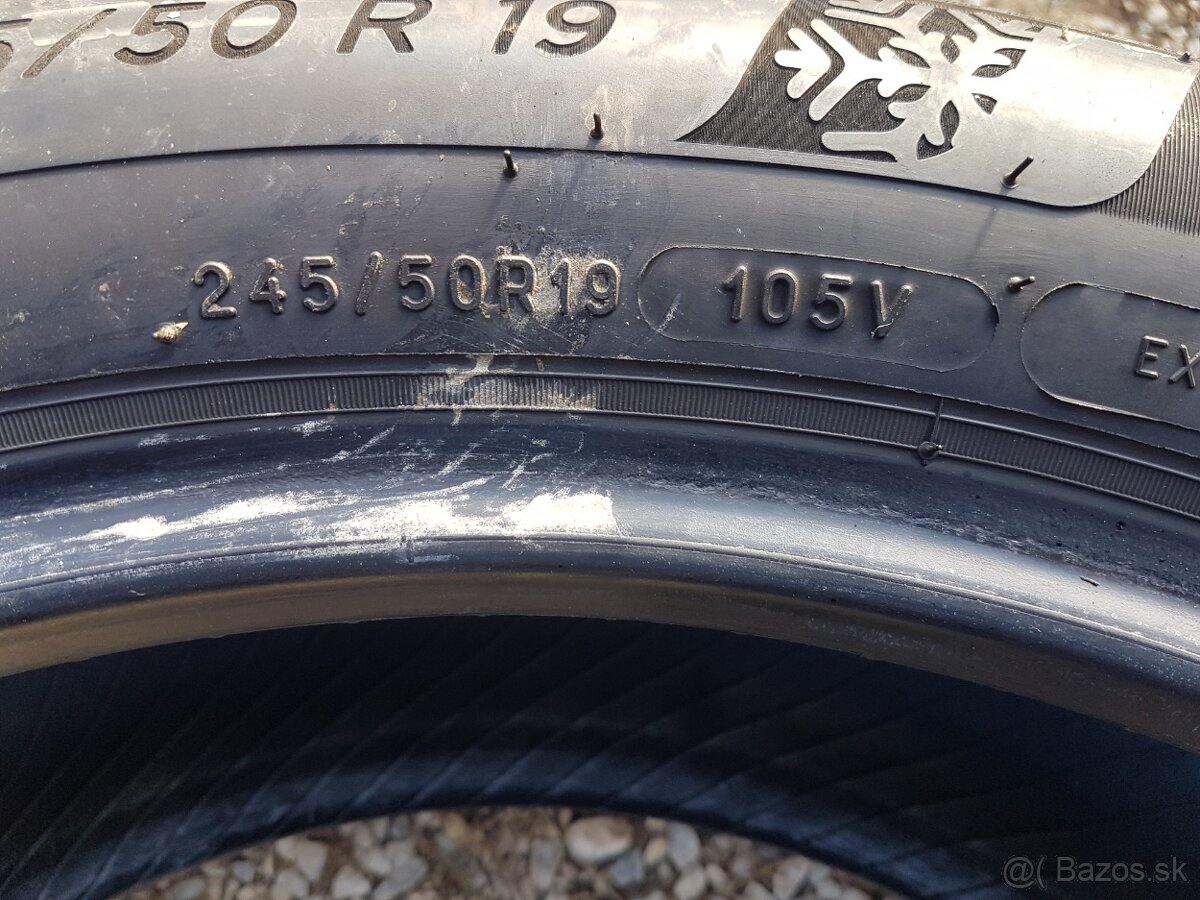 245/50 r19 zimné pneumatiky 4ks Michelin DOT2018 - 7
