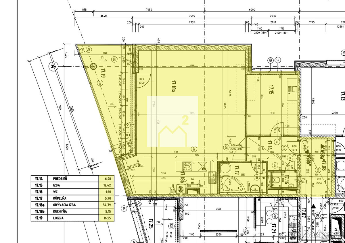 Veľkometrážny 2i s možnosťou zmeny na 3i | 86 m2 | terasa - 7
