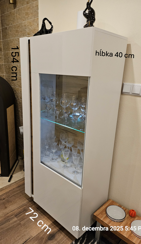 Obývacia stena dub/biely lesk - 7