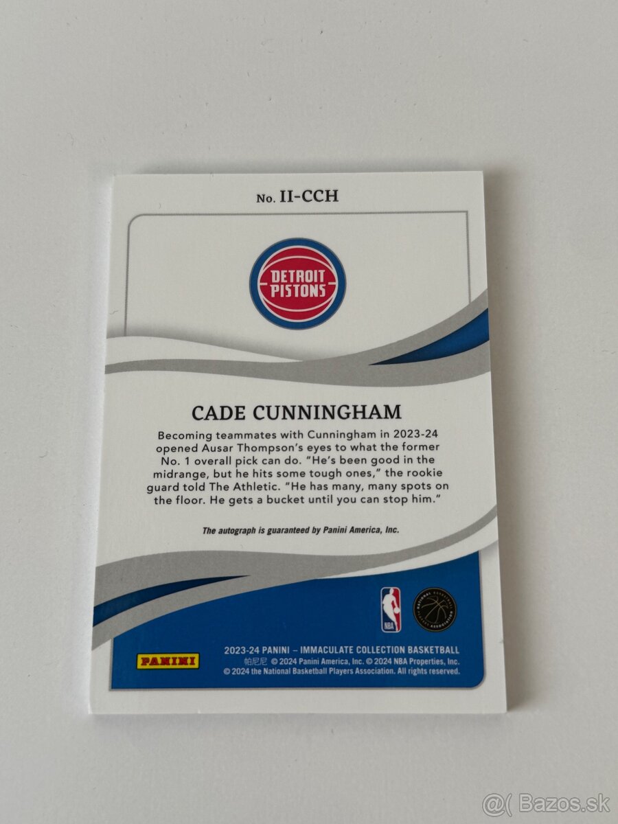 Basketbalova karticka Cade Cunningham - 7