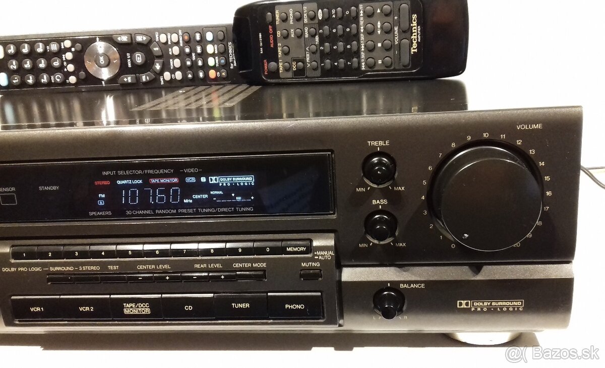 5.1 zvuk =220W Receiver TECHNICS SA-GX370, JAPAN, AR13, AR19 - 7