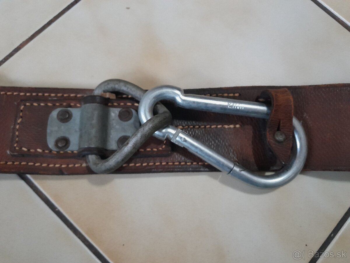 Masívny kožený opasok hasičský zbor - 7