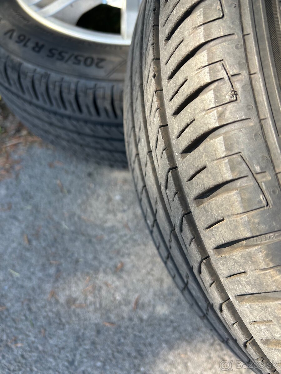 Predám hliníkové disky s pneu R16 - 7