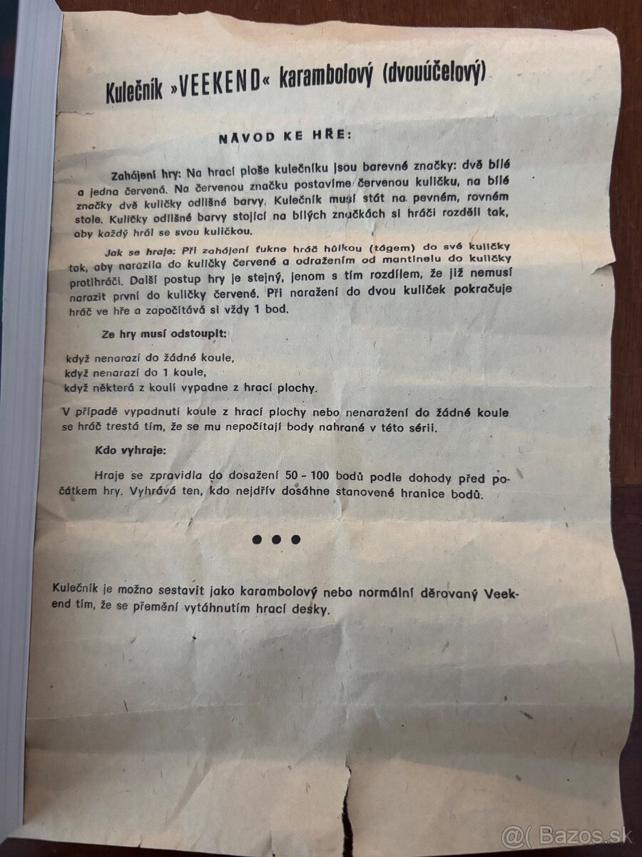 Retro detsky kulecnik VIKEND - 7